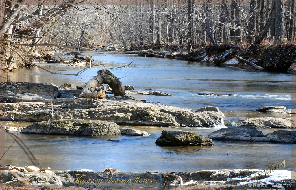 The icey stream flows...