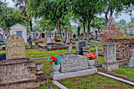 The Old Cemetery at Brownsville Texas