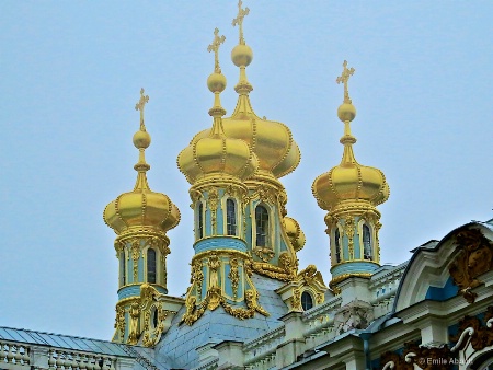  Golden Domes of Catherine's Palace Chapel