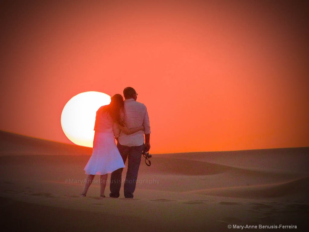 A loved Photographer in the Dubai desert