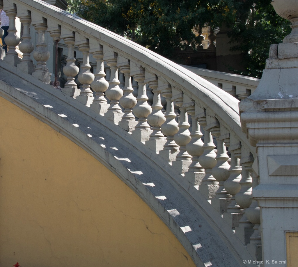 Staircase at Santa Lucia--Santiago