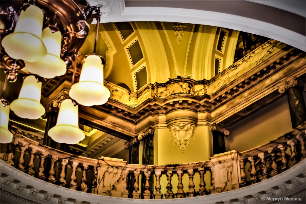 Inside Belfast City hall