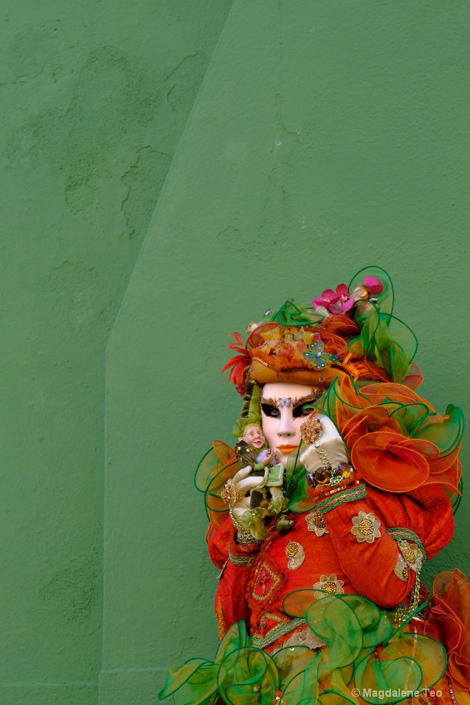 Venice Carnival: Color Series - Green Sensation  - ID: 15521070 © Magdalene Teo
