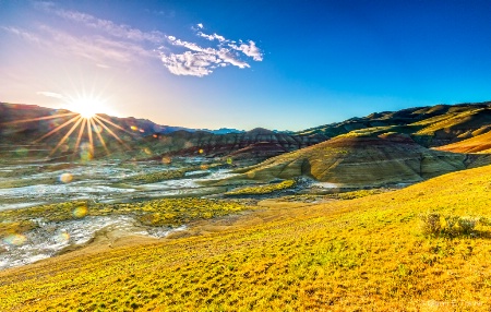 Morning Star over the Painted Hills