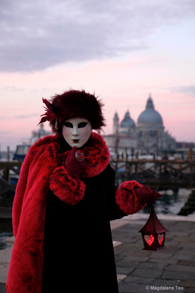 Venice Carnival: Color Series - Sunrise Red
