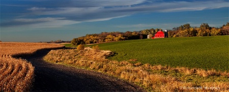 Paths to the red barn