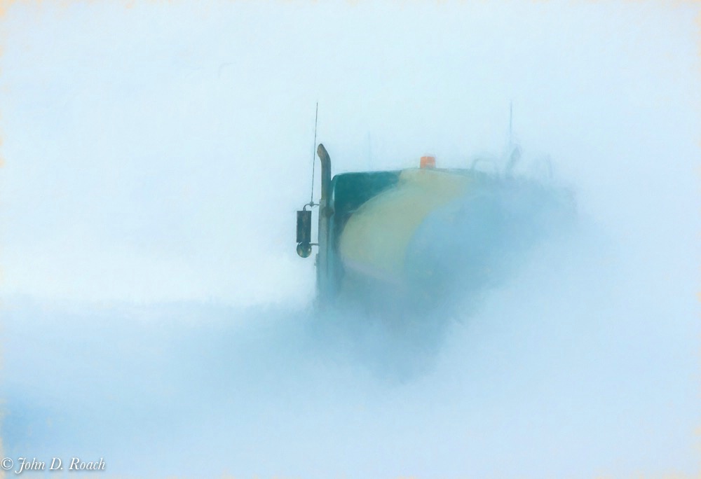 Snow and Fog on the Dolton Highway - ID: 15524661 © John D. Roach