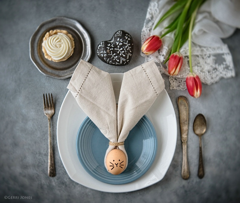 Spring Table with Tulips