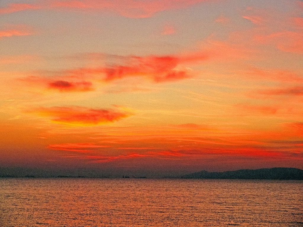 After sunset horizon painting.