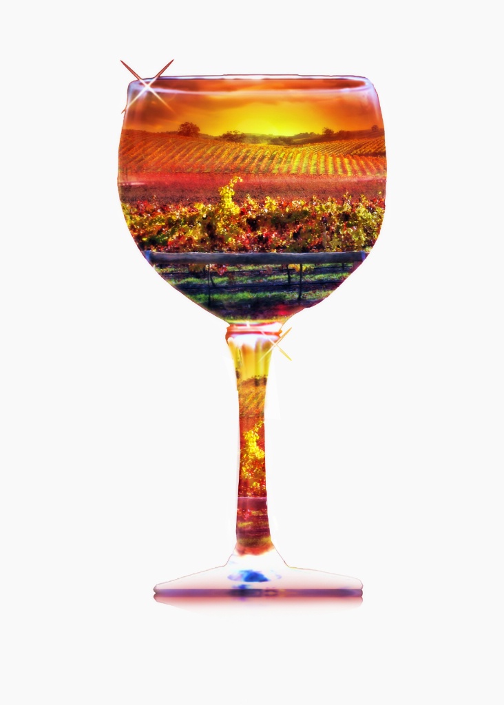 Artsy Wine Glass