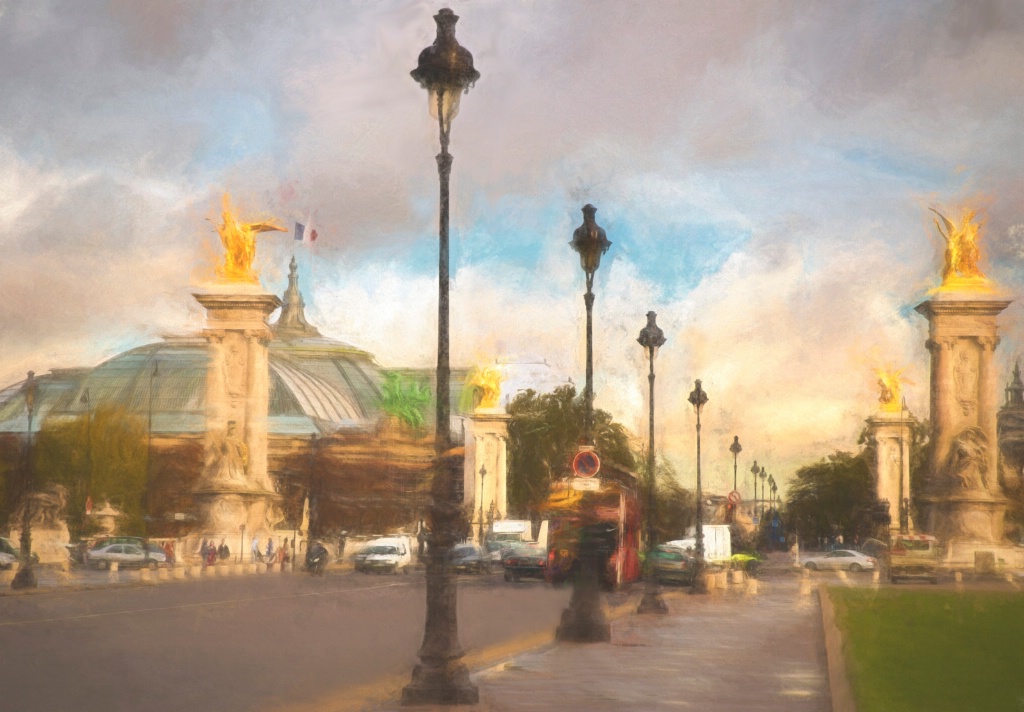 On the Pont Alexandre