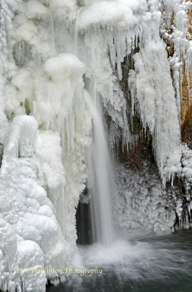 Detail, Great Falls in Winter, Virginia