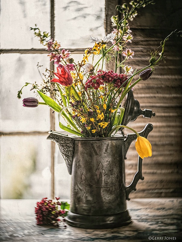 Spring Bouquet in Window Light