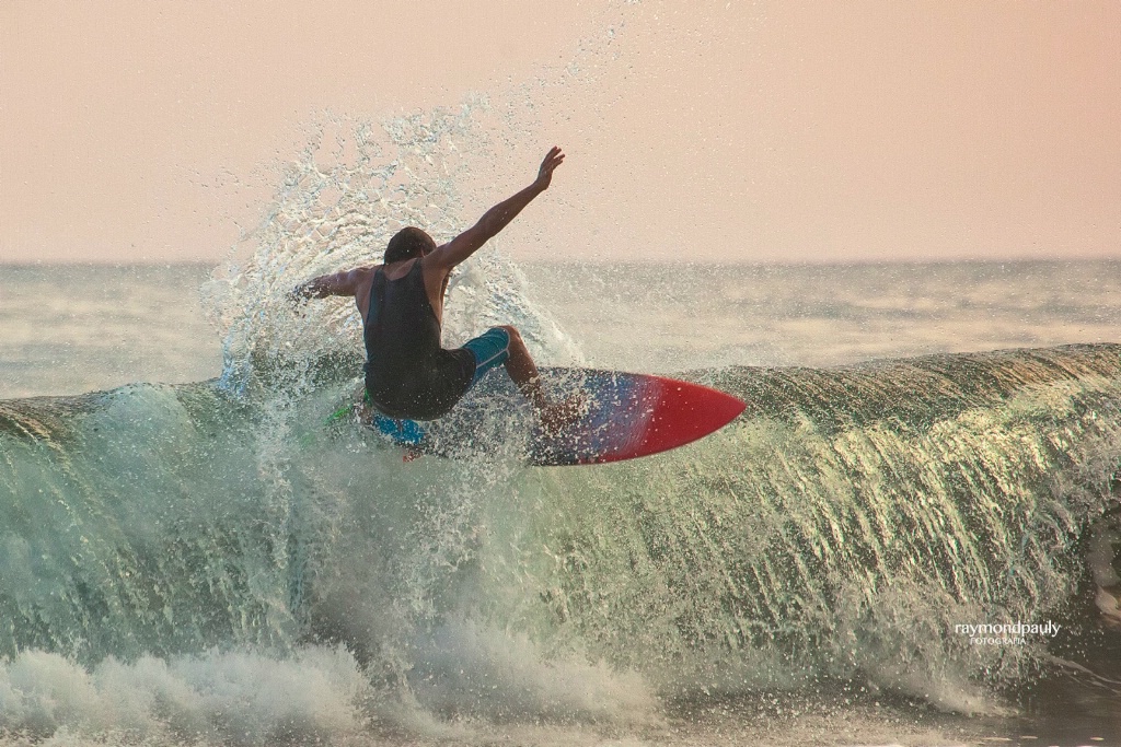 Surfing at Hermosa Beach