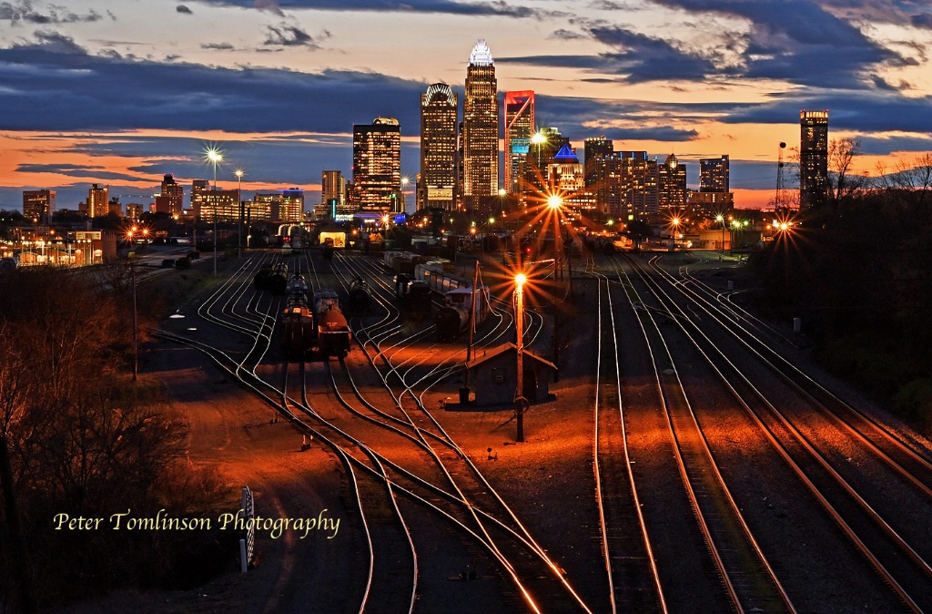 Charlotte skyline at night 6, NC