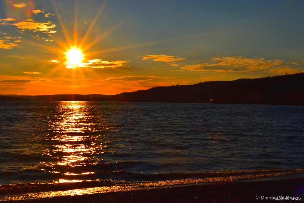 Sunset At West Pond