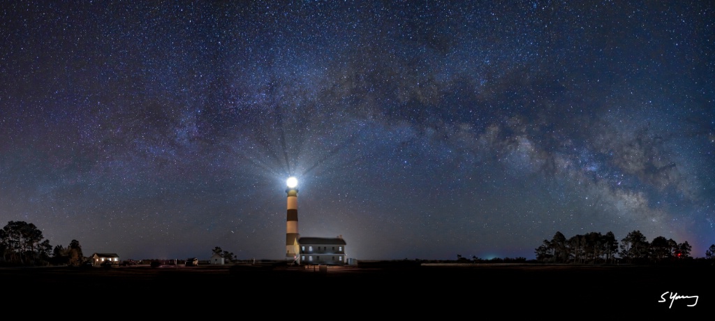 Bodie Island Full Arc Milky Way Panorama 