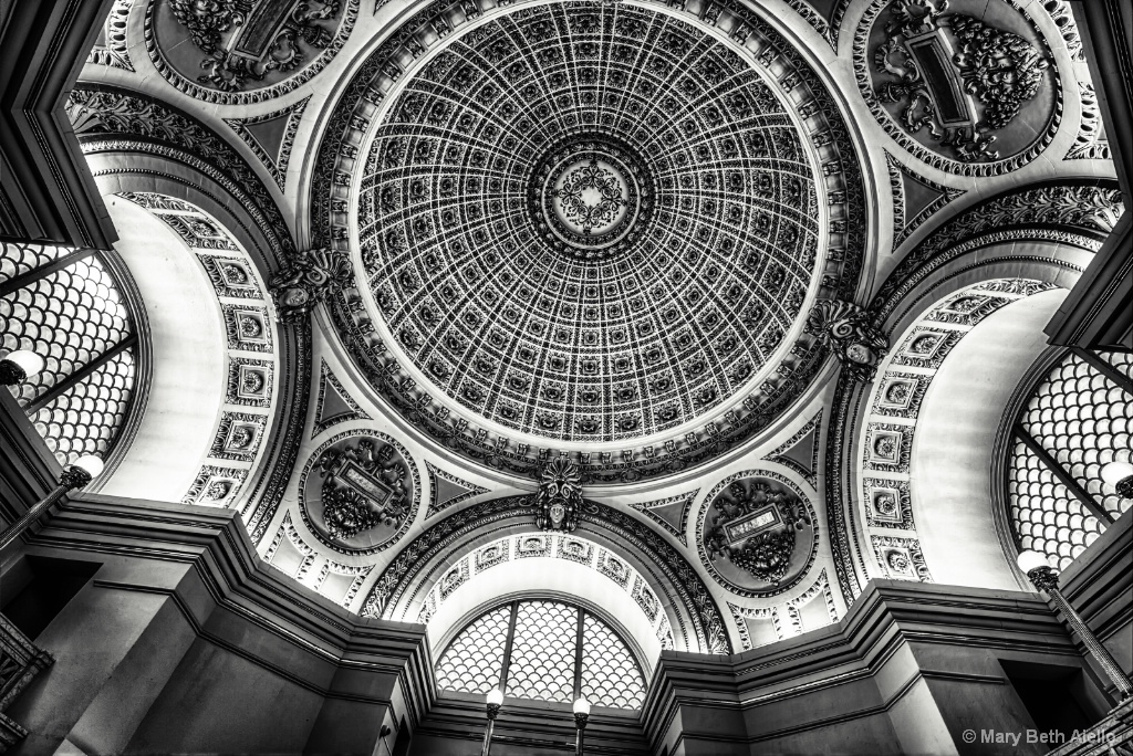 Ceiling in Black and White
