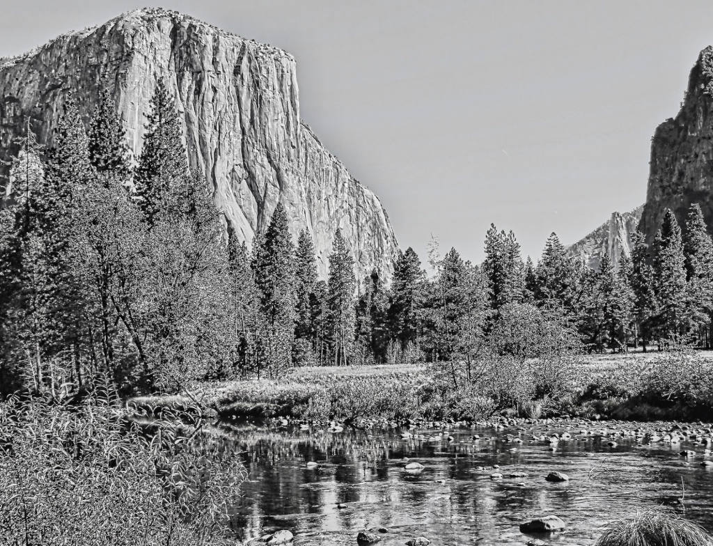 Yosemite in BW