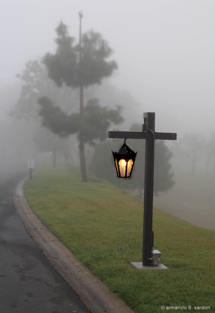 Lamp in the fog