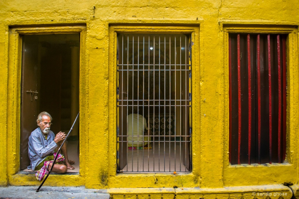 Old man in Benaras 