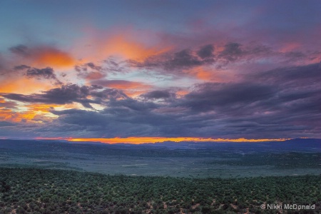 Sunset at Red Butte Viewpoint