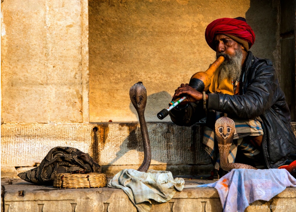 Snakecharmer in Varanasi
