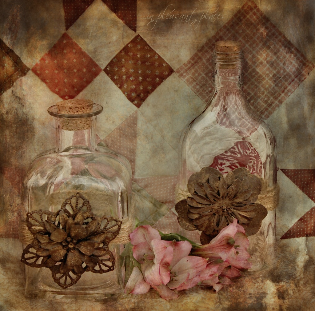 Quilt and Bottles