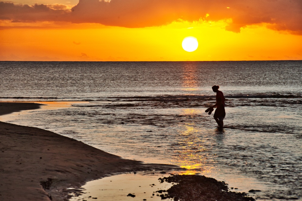 Sunset at tamarin Beach