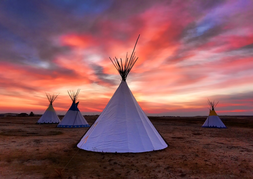 Dawn Over Teepee Village