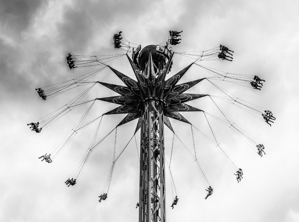 Spinning under the Stormy Skies.