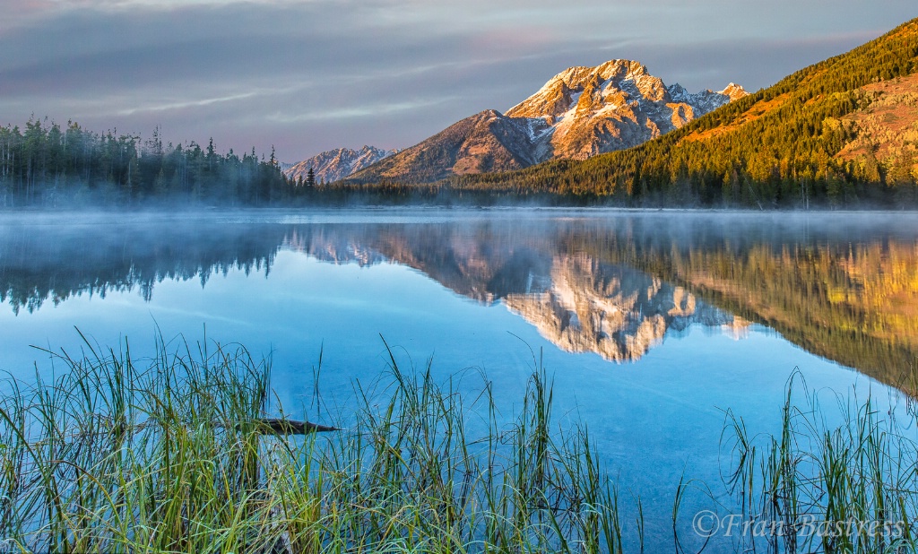 Morning Mist on String Lake - ID: 15573227 © Fran  Bastress