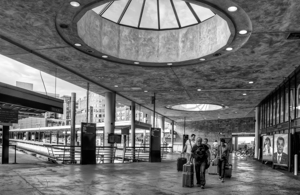 South Station Travelers