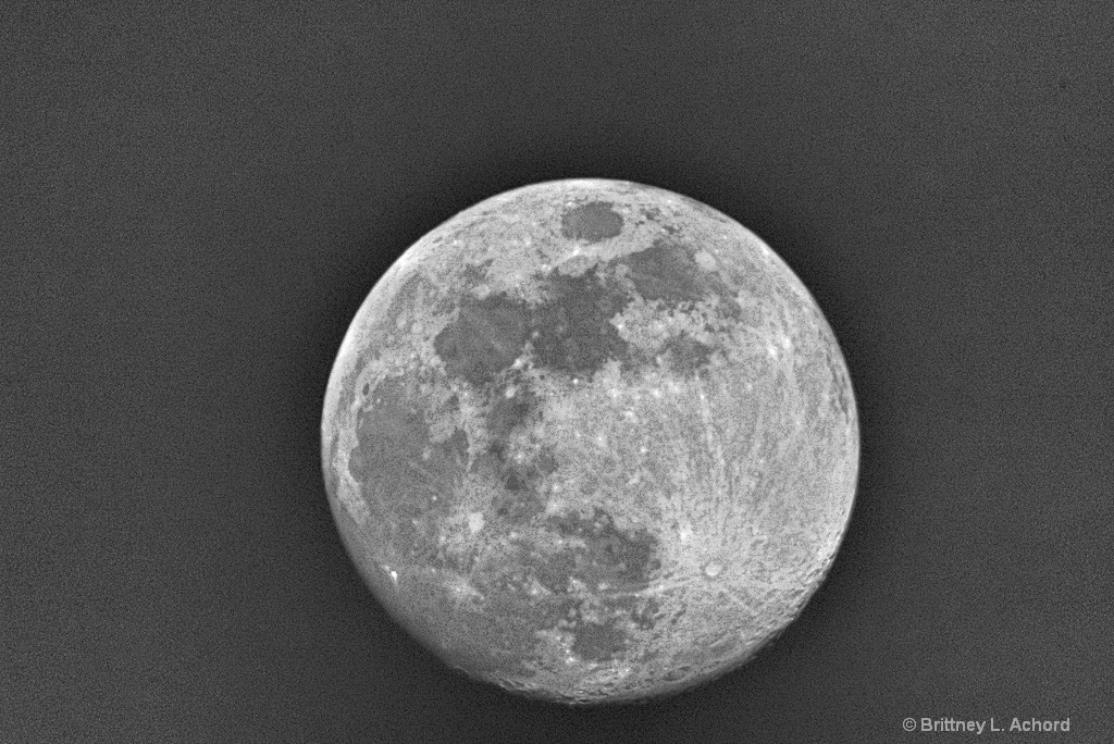 Not Quite Full Moon in HDR