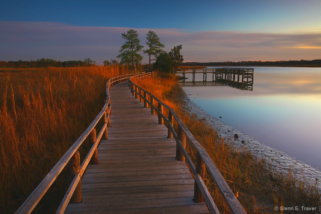 Fishing Pier and the Magic Light  Sundown