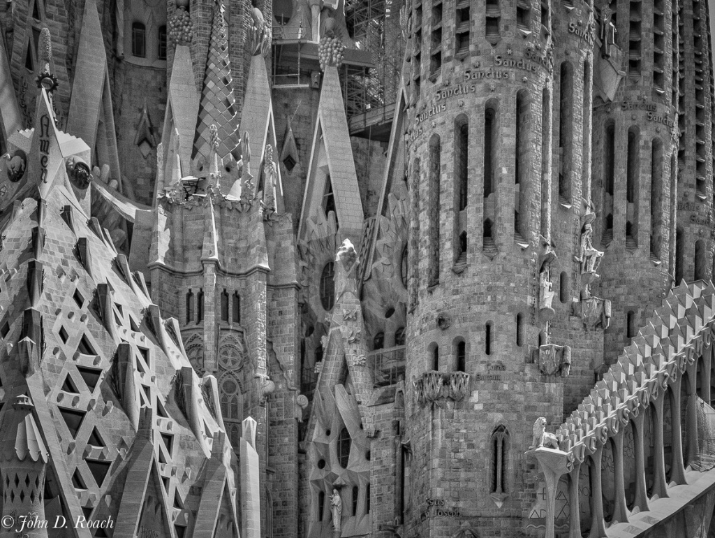 Architectural Cacophony on Sagrada Familia  - ID: 15582318 © John D. Roach