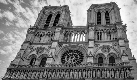 Towers of Notre Dame Cathedral Paris