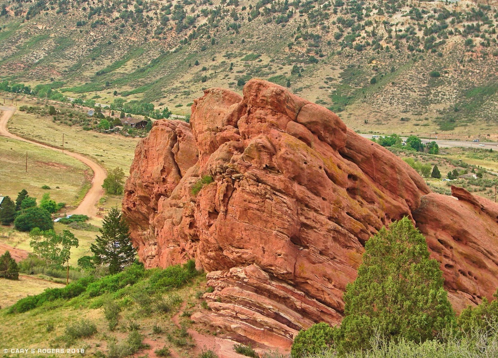 An Outcropping at Red Rocks Park