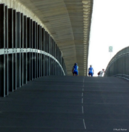Bridge cycle path