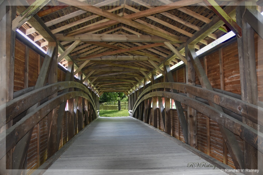 Inside Gilpin Falls Covered Bridge