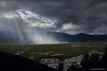 Rays over the Village