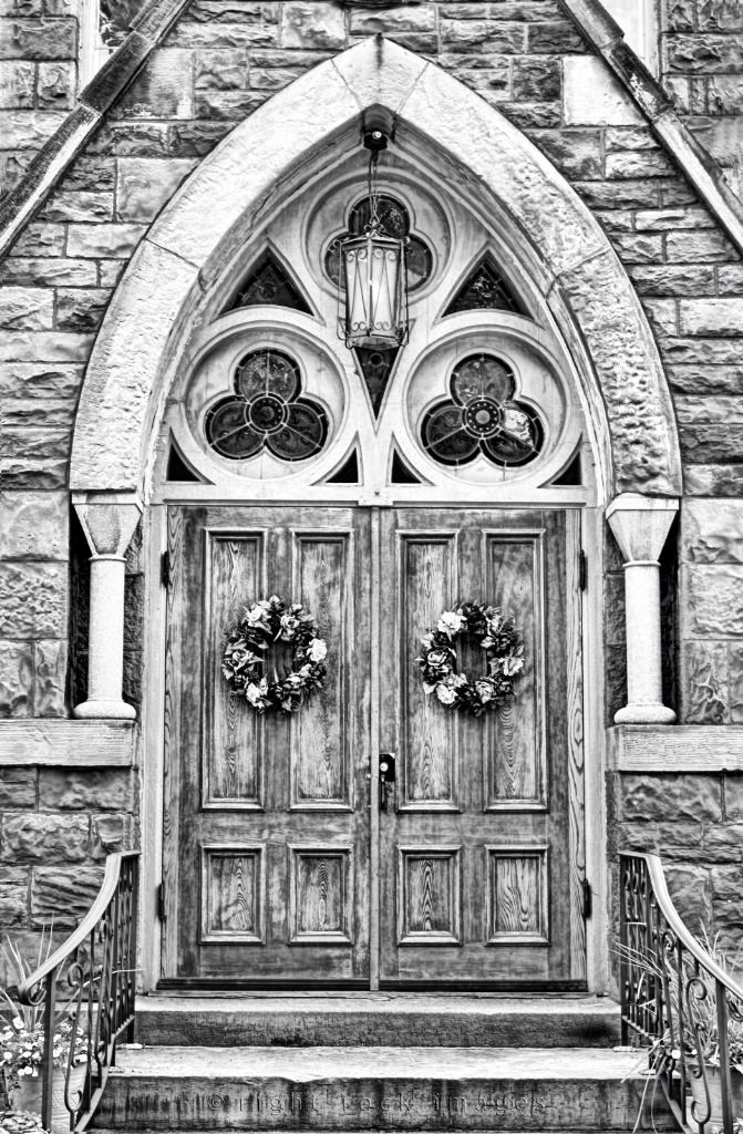The Church Door - Black & White