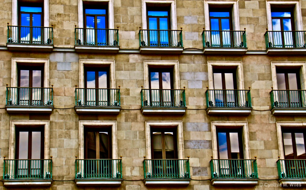 Madrid Apartment Windows - ID: 15595216 © Cynthia M. Wiles