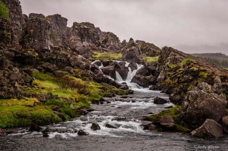 Waterfall at Thingvellir