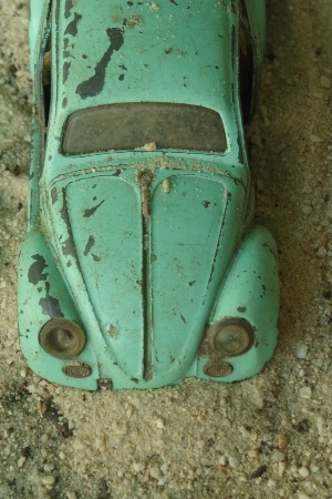 toy Car stranded in sand