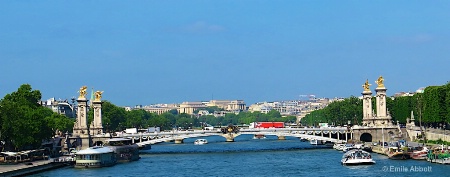 Bridge over river Seine Paris