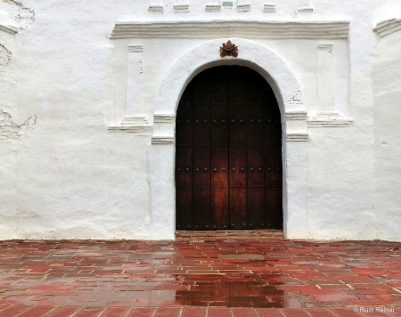 Old mission door, California