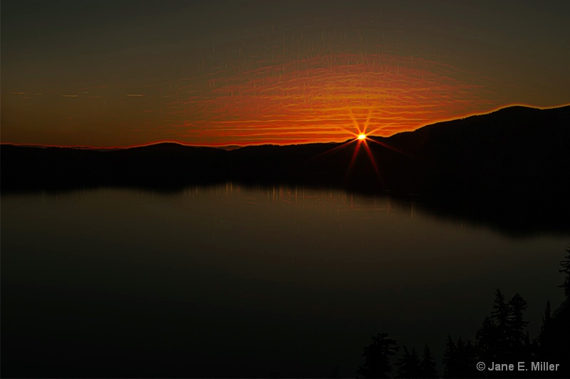 Sunrise at Crater Lake