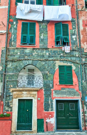 Windows and Doors in Vernazza, Italy