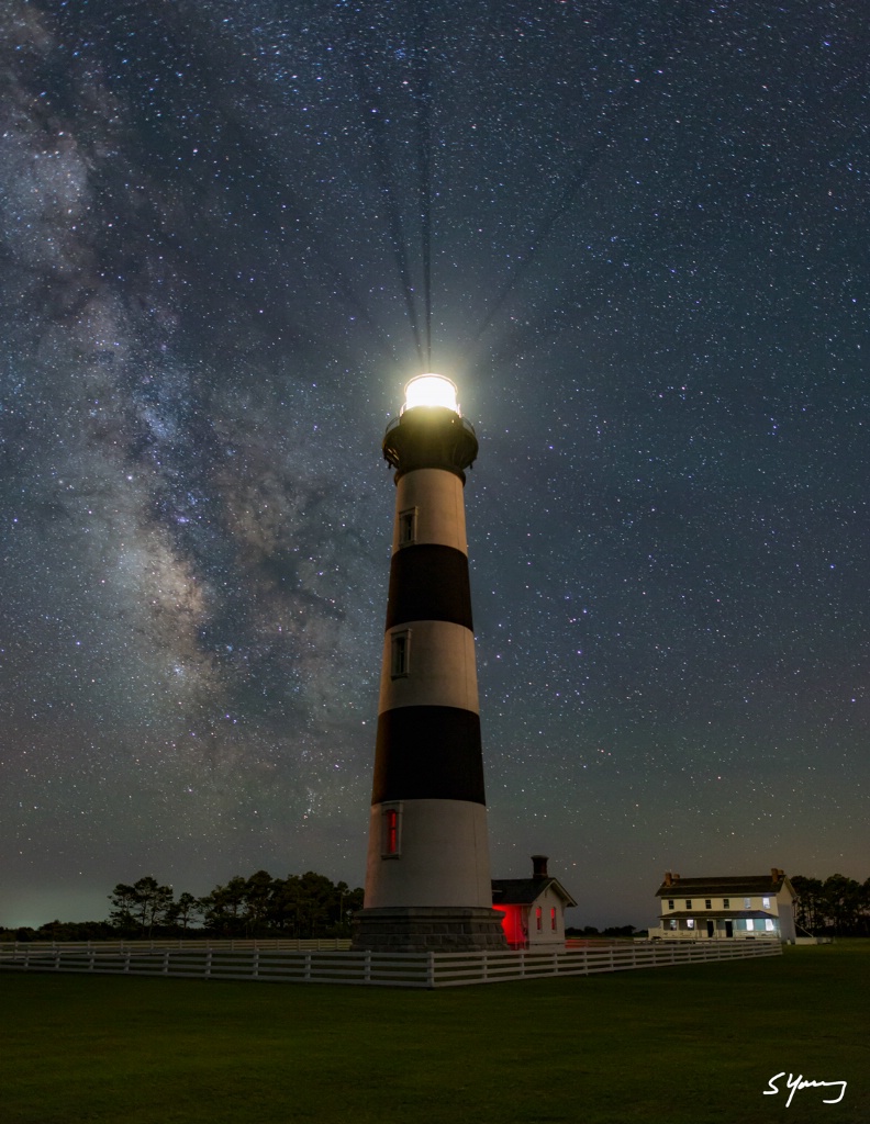 Bodie Island Light and Milky Way 3